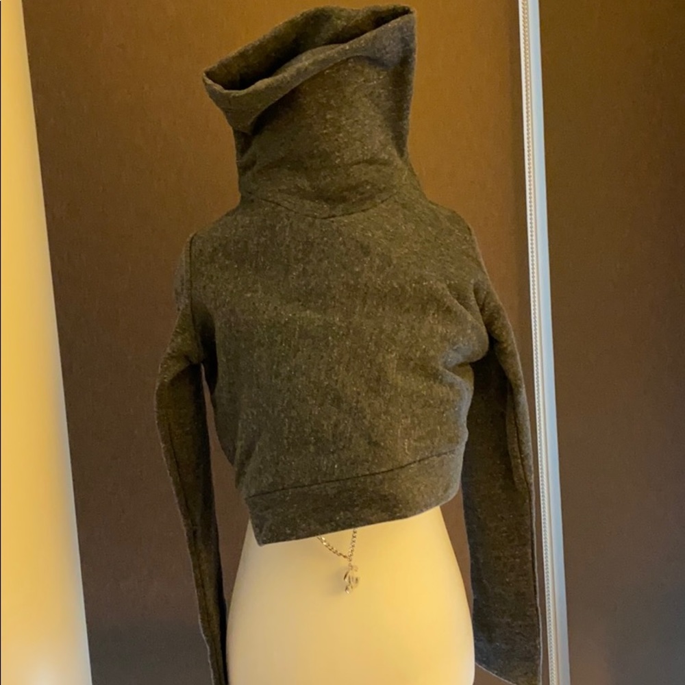 Alo yoga high neck cropped sweatshirt top